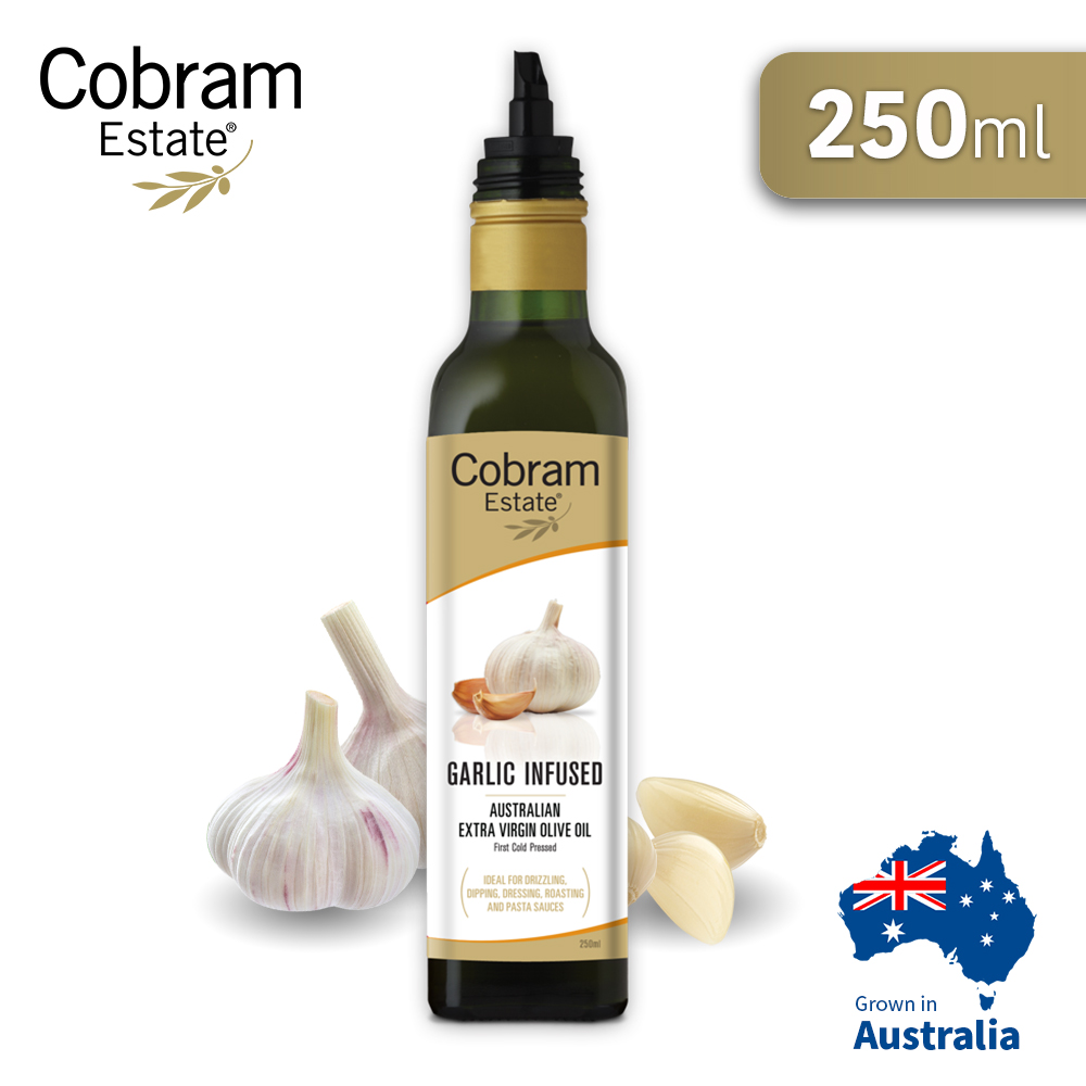澳洲Cobram Estate大蒜風味特級初榨橄欖油, , large