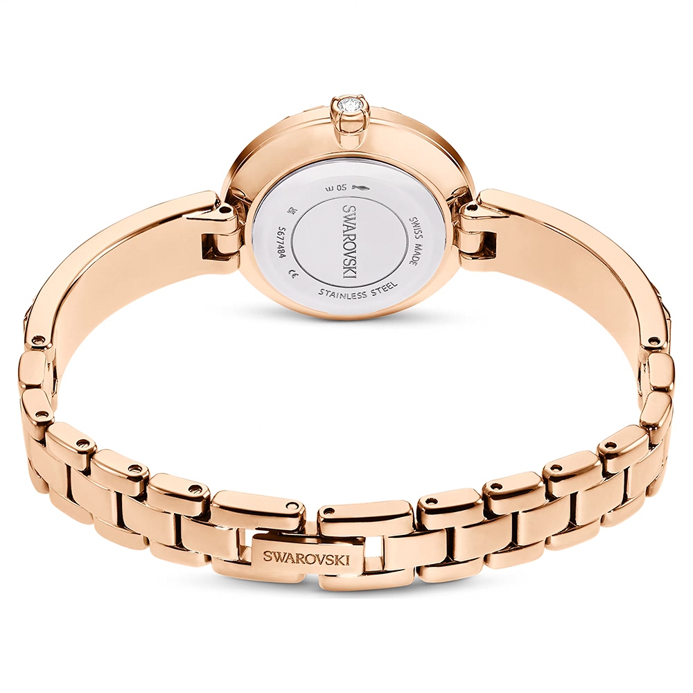 SWAROVSKI 施華洛世奇 Matrix Bangle 方形切割水晶手鐲式手錶 女錶-25mm 送禮 5677484, , large