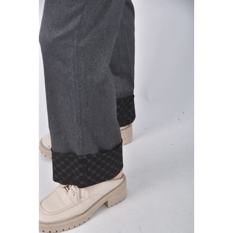 (XL) j 2 cluk高腰質感灰色長褲二手衣, , large