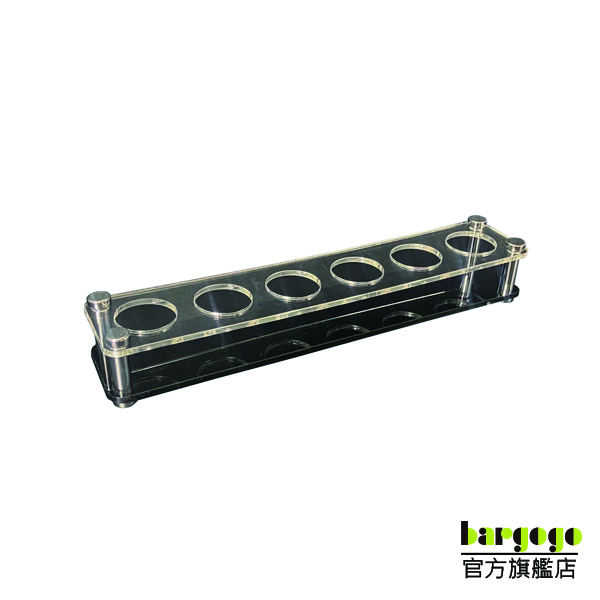 [巴果果]直排子彈杯架  一口杯架  烈酒杯架  啤酒杯架 酒吧KTV塑膠圓孔  透明亞克力圓形6孔HJY02587-01, , large