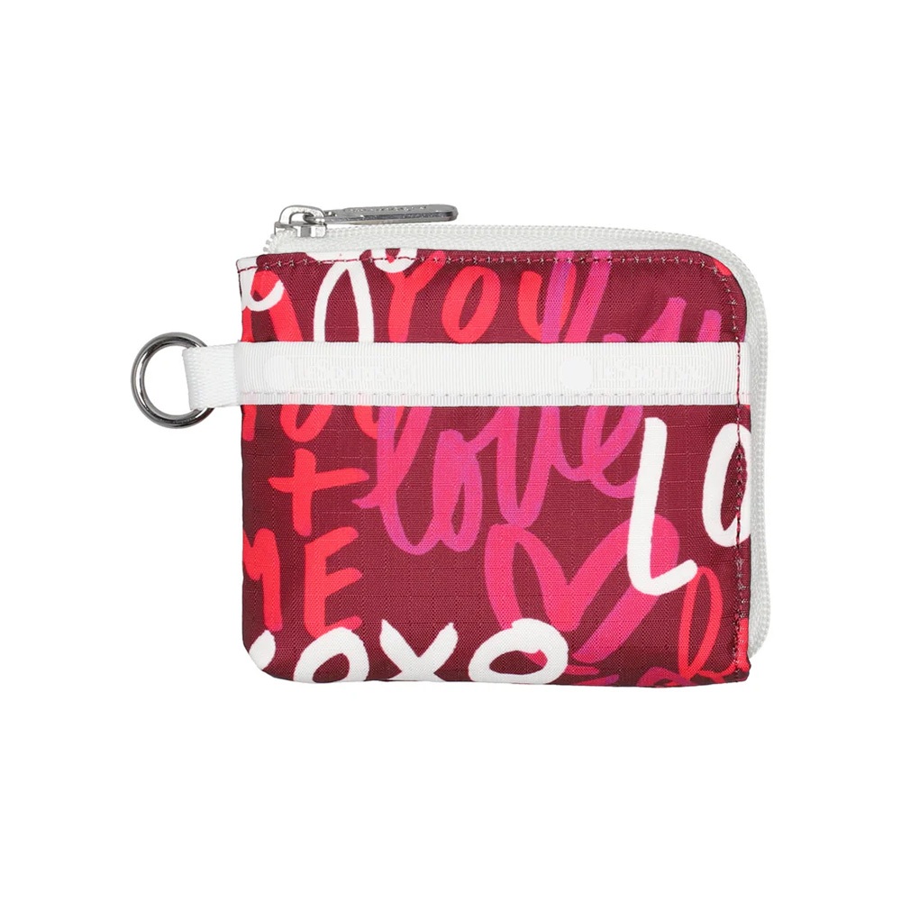 |快速出貨|Lesportsac Slim Wallet 極簡輕薄錢包/ 愛心手繪莓果色, , large