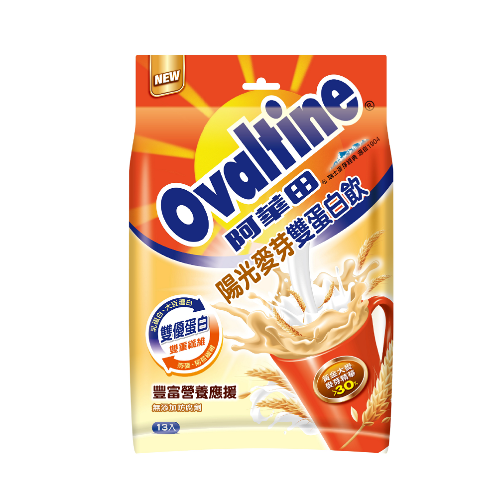 阿華田陽光麥芽雙蛋白飲 260g, , large