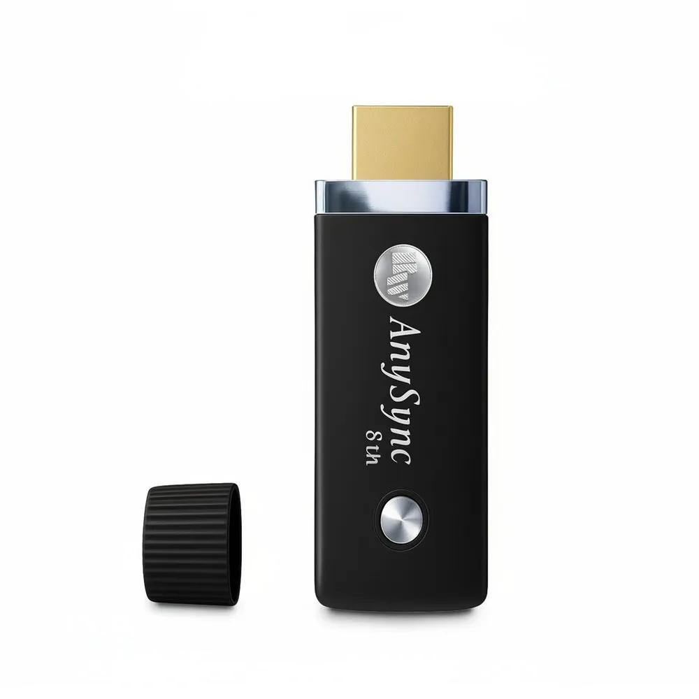 [8th Gen AnySync] Light Shadow HDMI Wireless Display Adapter (with 4 Gifts) (Ink Black ), , large