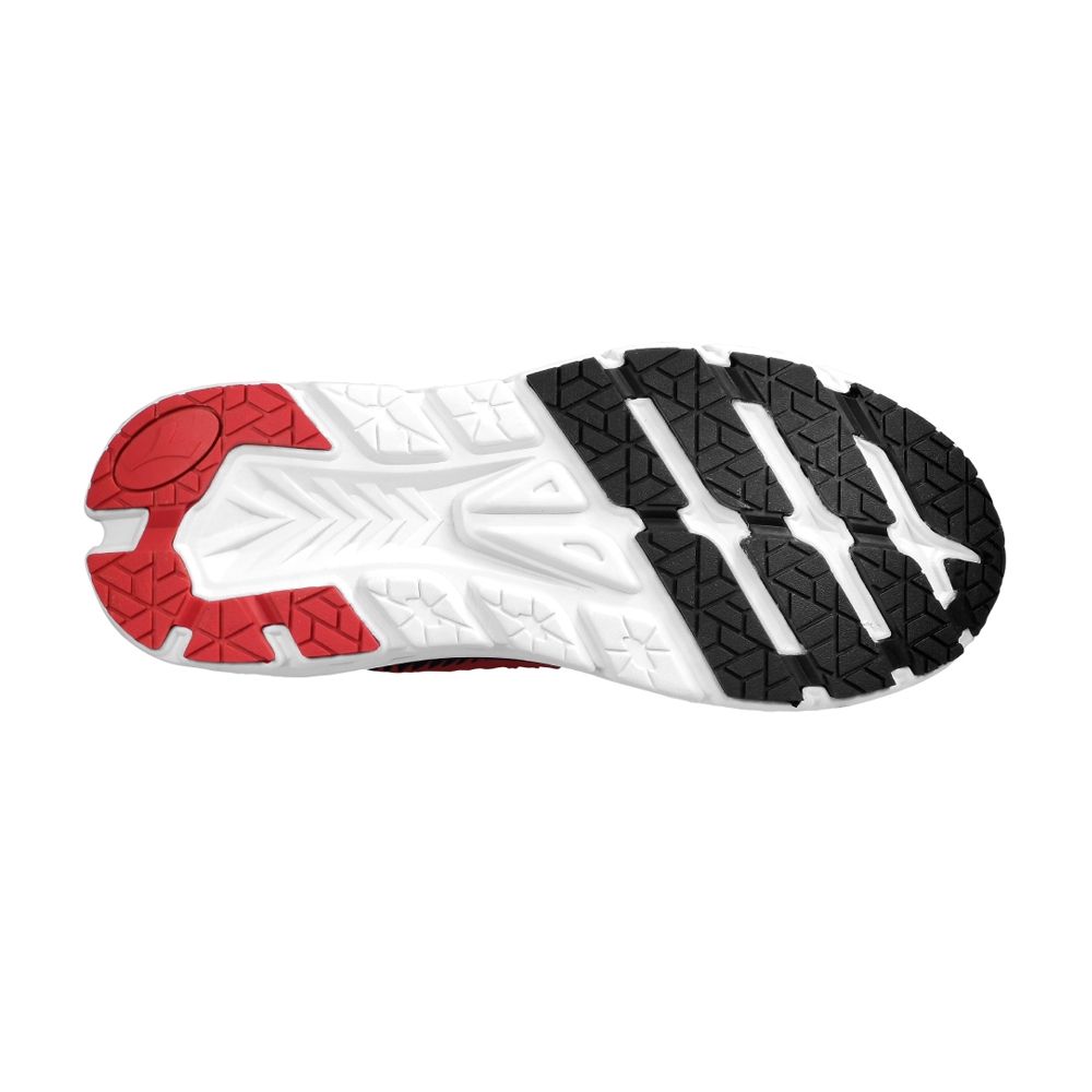 DIADORA迪亞多那 寬楦驅動跑鞋 男運動鞋 男鞋 透氣 高腳背 寬腳板 康特杯 吸震 回彈 厚底 緩震 止滑 灰 紅, , large