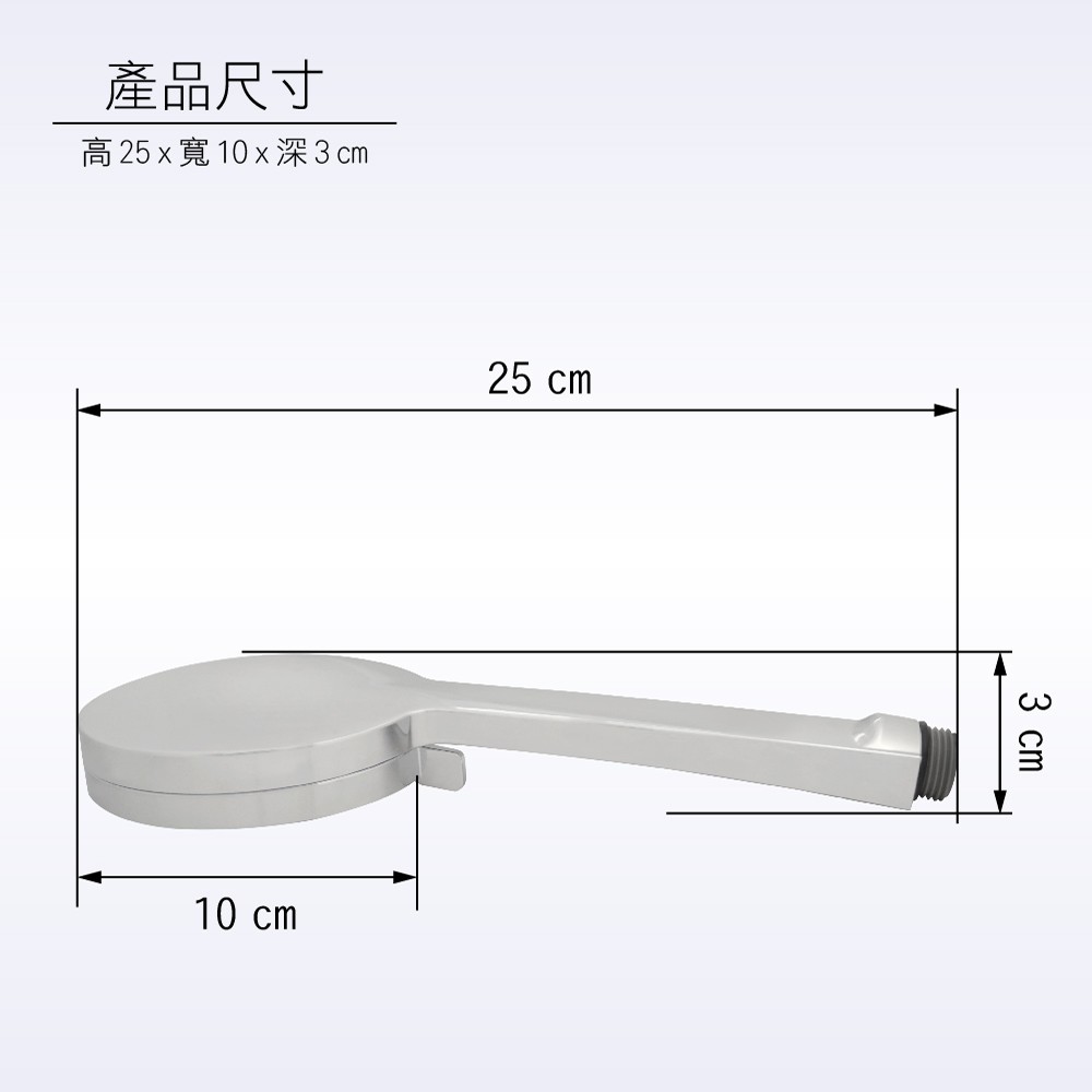 【雙手萬能】圓餅三段式增壓按摩蓮蓬頭(花灑 淋浴頭 浴室 洗澡), , large