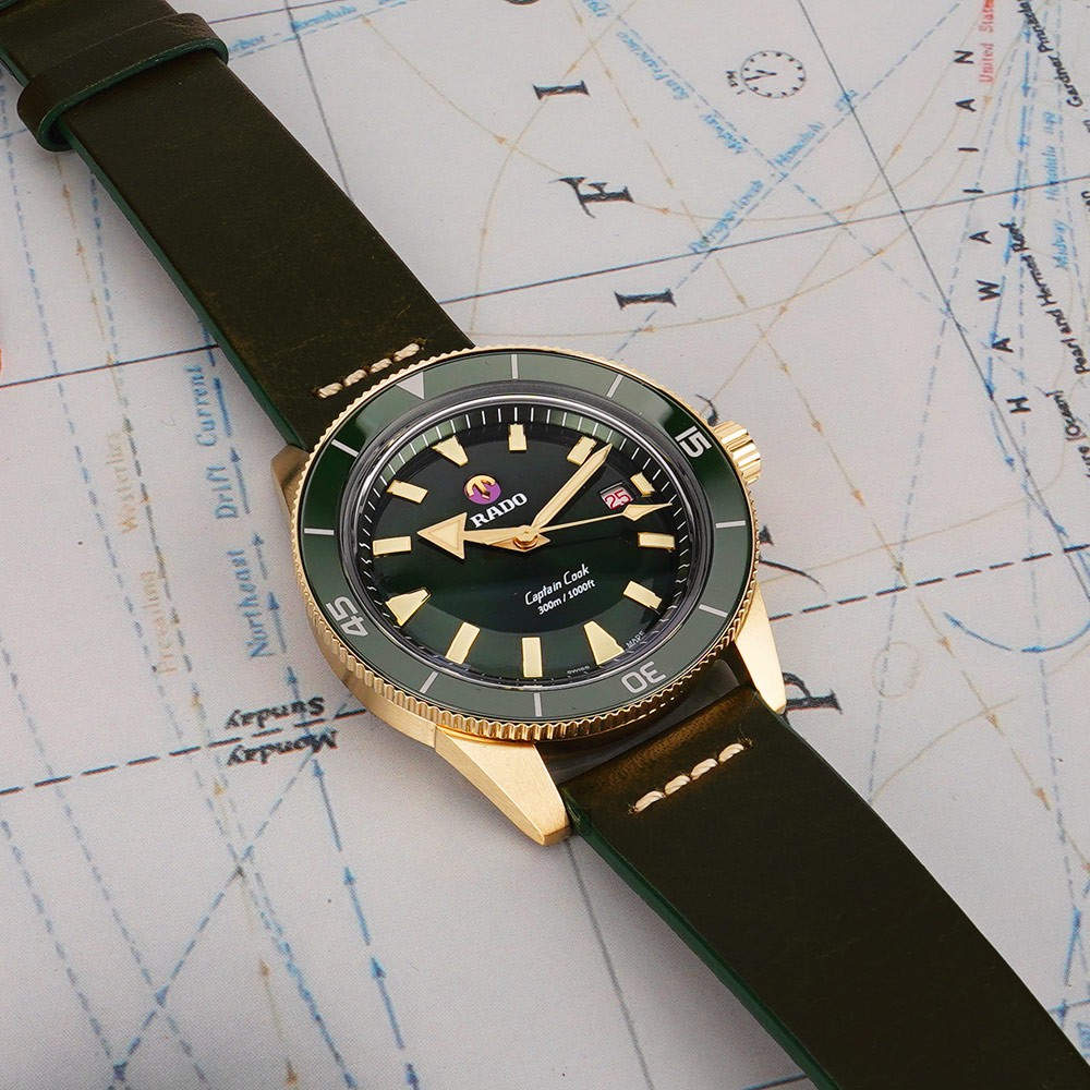 RADO 雷達 庫克船長青銅自動機械腕錶-42mm R32504315, , large
