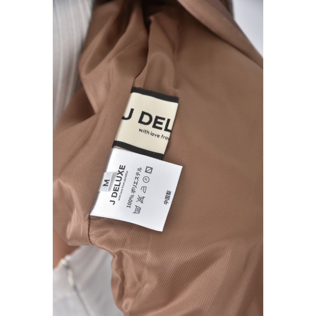 (M) j deluxe立領棕色外套二手衣, , large