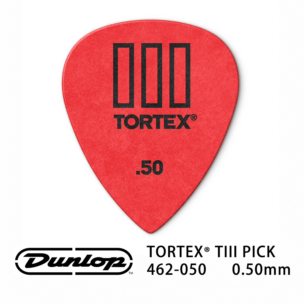 Jim Dunlop Tortex TIII 462R 0.50mm Pick (三片、十片組)【敦煌樂器】, , large