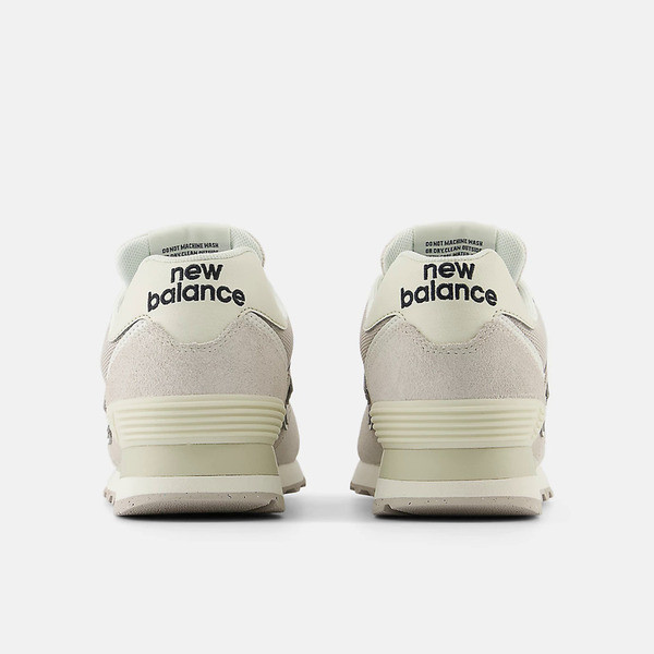 Kixpress-New Balance 女 休閒鞋 運動 經典 復古 B楦 NB 574 緩震 麂皮 灰白 [WL574DQ2], , large