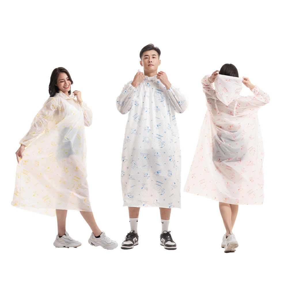 SNOOPY史努比兒童輕便雨衣 不黏肌膚設計 滿版圖案好心情, , large