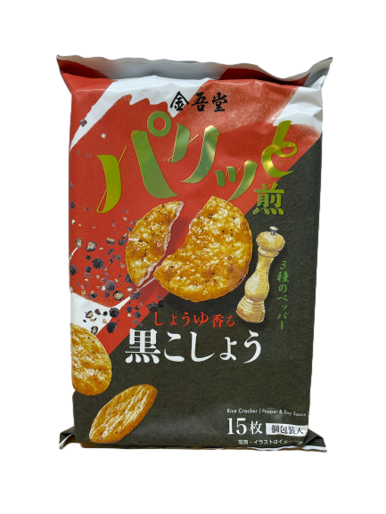 金吾堂三種黑胡椒醬油味仙貝, , large
