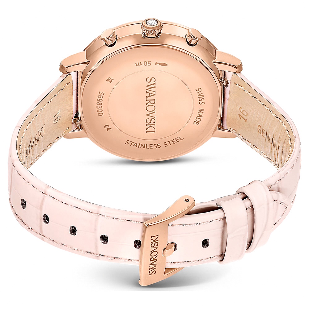 SWAROVSKI 施華洛世奇 Matrix Tennis Chrono 水晶三眼計時手錶 女錶36mm(569830), , large
