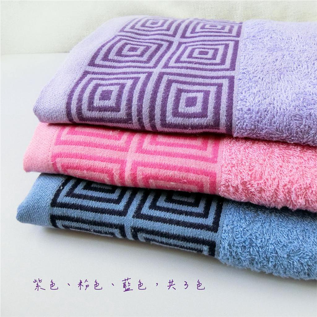 [Kaimei Cotton Industry] 2 in the group, random and excellent, MIT made in Taiwan, 8 taels of carefully selected American cotton bath towels, checkered pattern, , large