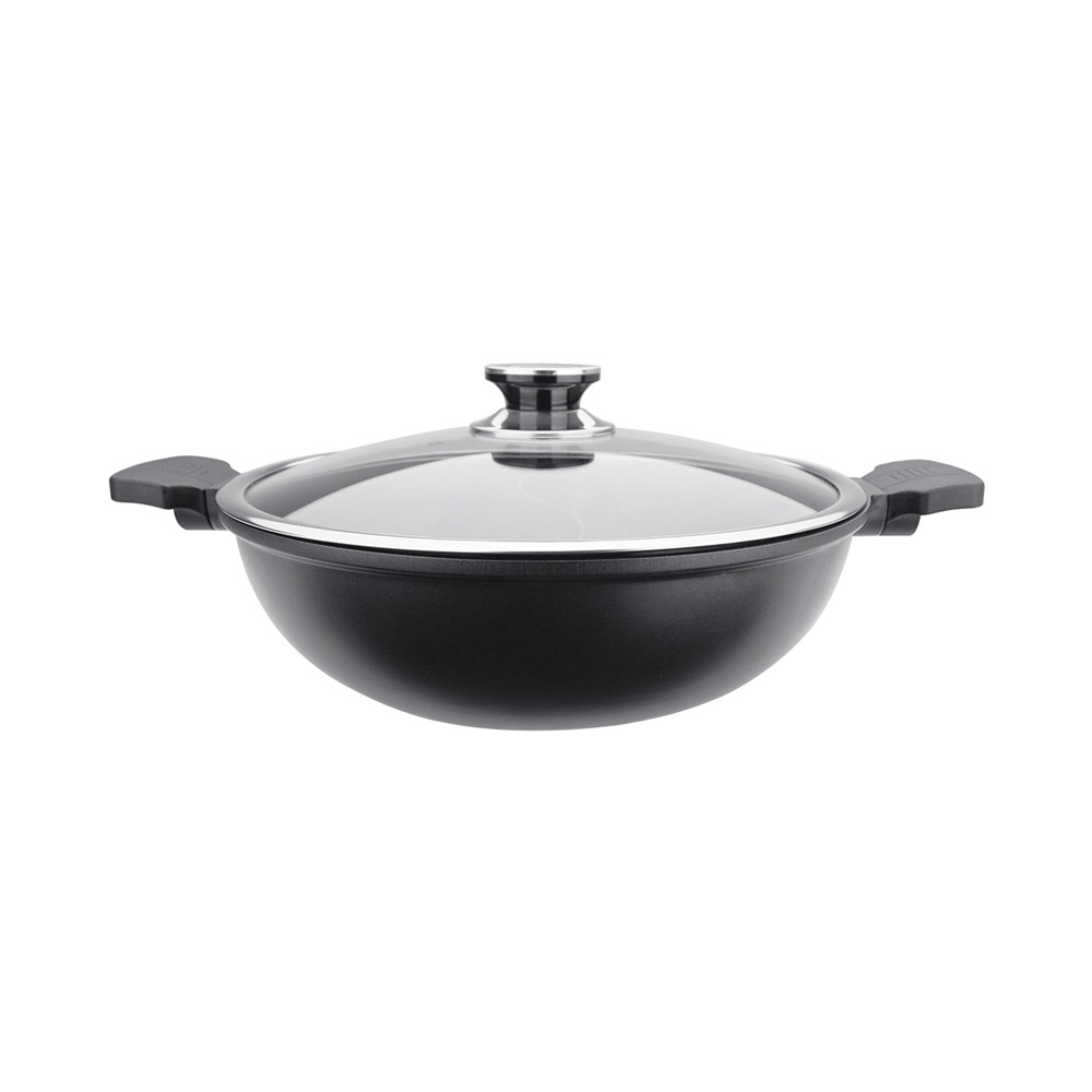 PERFECT 理想牌 日式黑金鋼鴛鴦鍋不沾湯鍋附蓋IH 33cm-Leidea樂德兒, , large