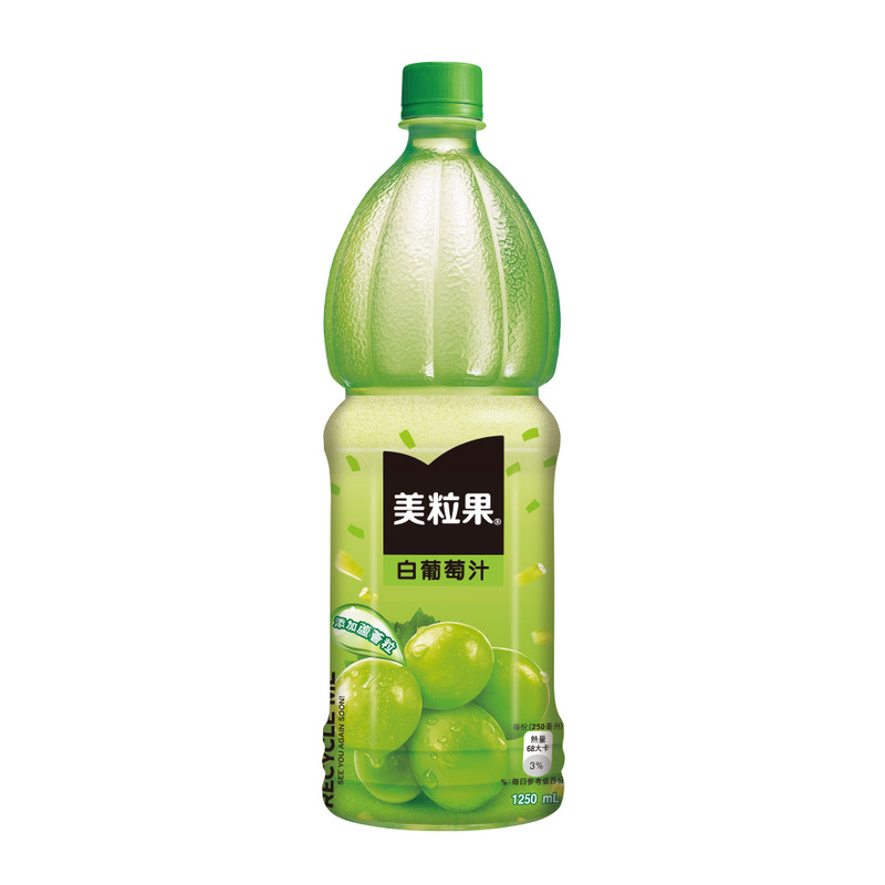 美粒果白葡萄加蘆薈Pet1250ml, , large