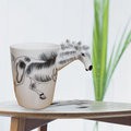 GS MALL 350ml 動物造型陶瓷杯 動物造型杯 陶瓷杯 馬克杯 水杯 動物杯 造型陶瓷杯 造型杯, , large
