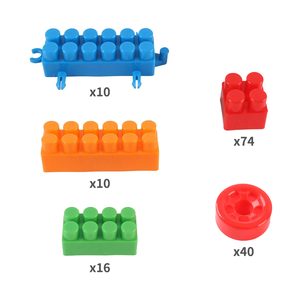 【鼎堅】兒童創意積木組150pcs 安全大顆粒 益智拼裝玩具, , large