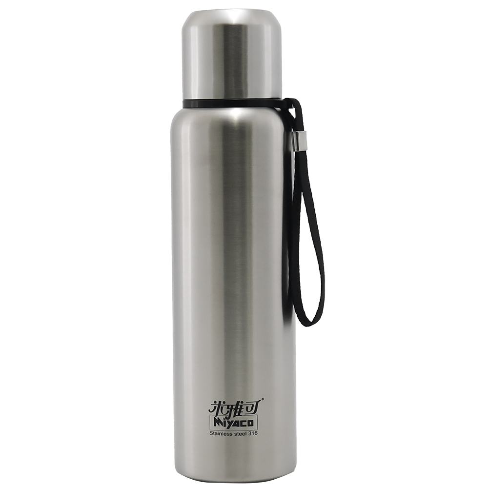 米雅可Koruto 316不鏽鋼真空全鋼保溫瓶-600ml-霧面不鏽鋼色-1入