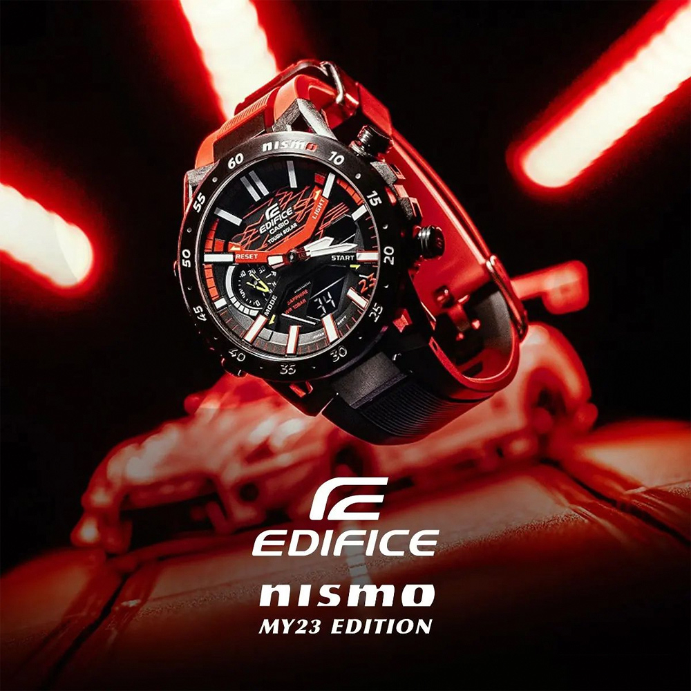 CASIO 卡西歐 EDIFICE NISMO MY23聯名 太陽能藍芽賽車錶 ECB-2000NIS-1A, , large