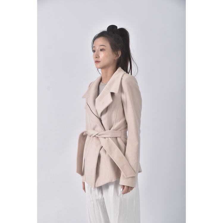 (S) 【安于晴Charlene私服】reiss質感羊毛杏色外套二手衣, , large