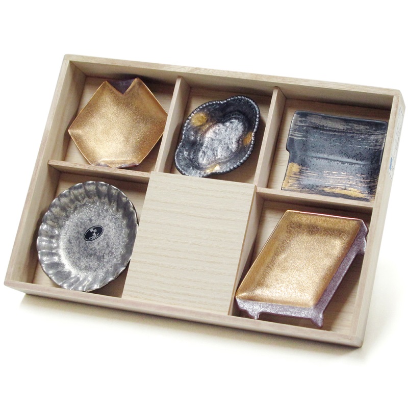 [豐名日本餐具] 珍味盤五客入組 限量款 有田燒 / C00GP0-83