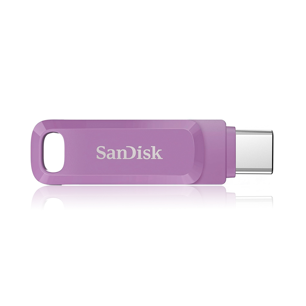 【SanDisk】Ultra GO 1TB 薰衣草紫 TYPE-C USB 3.2 雙用 OTG 旋轉隨身碟 讀取速度 400MB/s, , large