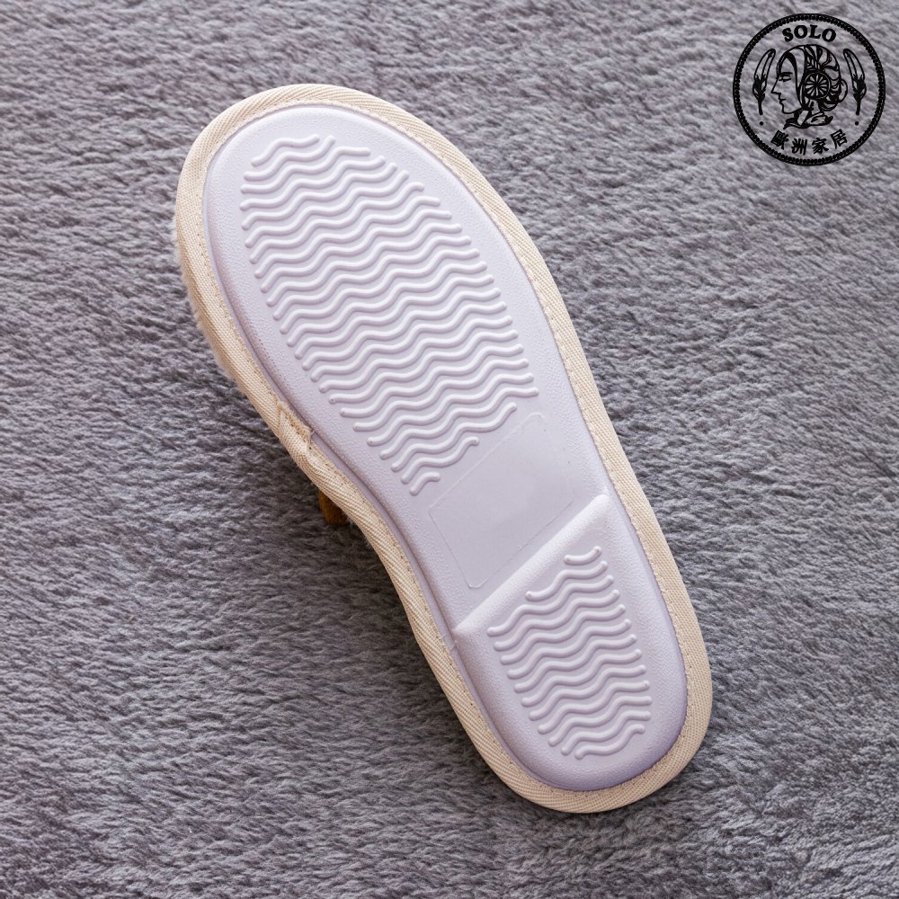 【SOLO Vintage】LCW Home Reindeer Indoor Plush Slippers Made in Turkey 36-41, , large