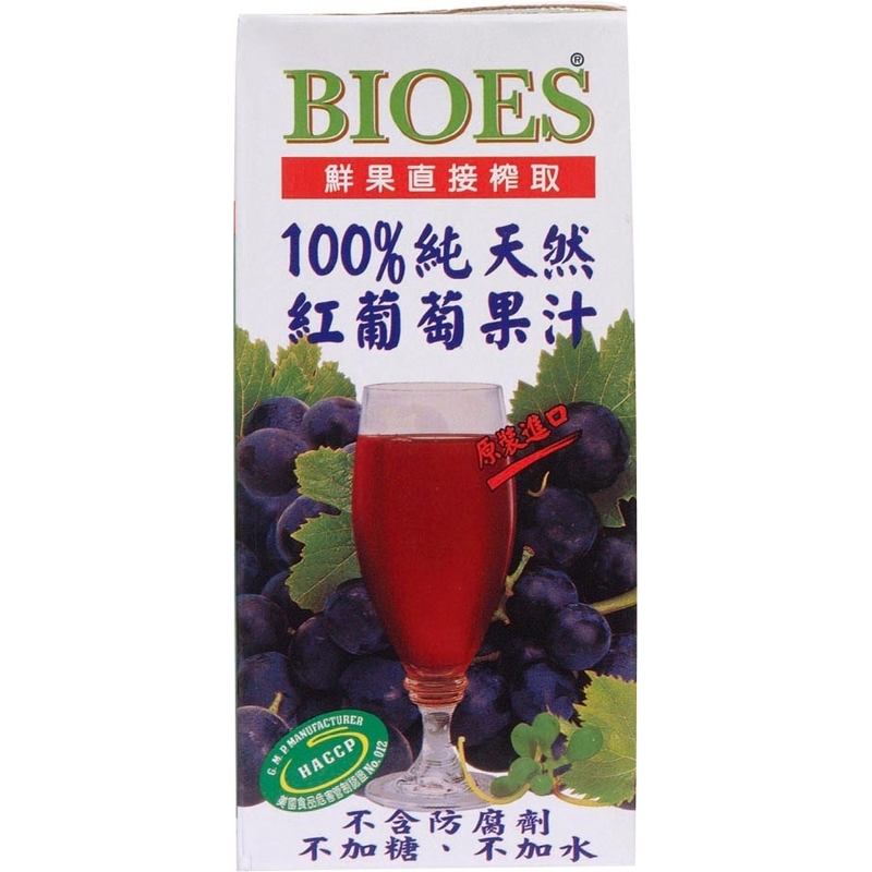 囍瑞100純天然紅葡萄原汁1L, , large
