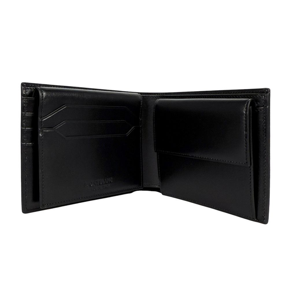 Montblanc 萬寶龍 Meisterstuck 大班系列10卡附零錢袋牛皮短夾/黑色, , large