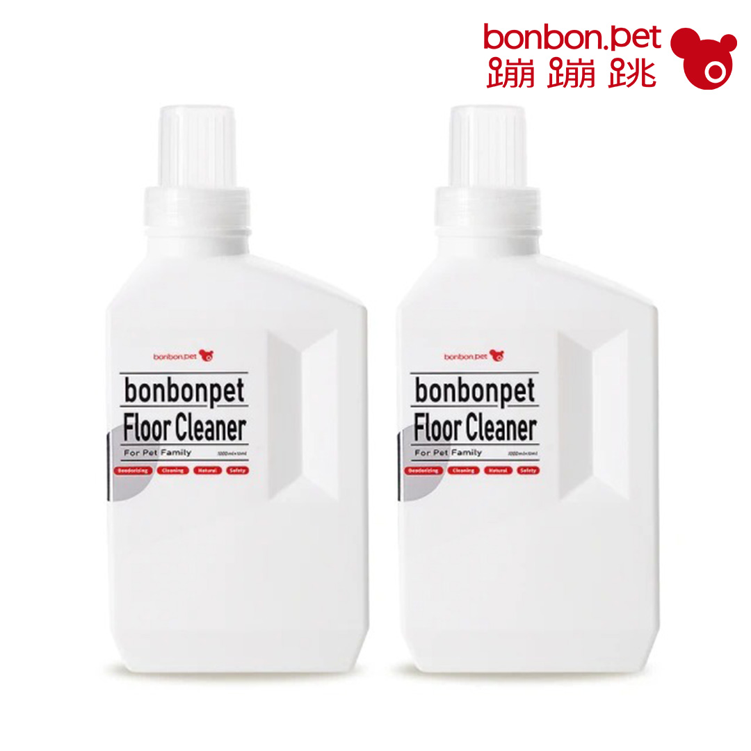 蹦蹦跳 寵物家庭居家潔淨地板清潔劑1000mlx2 瓶組(人寵共用)