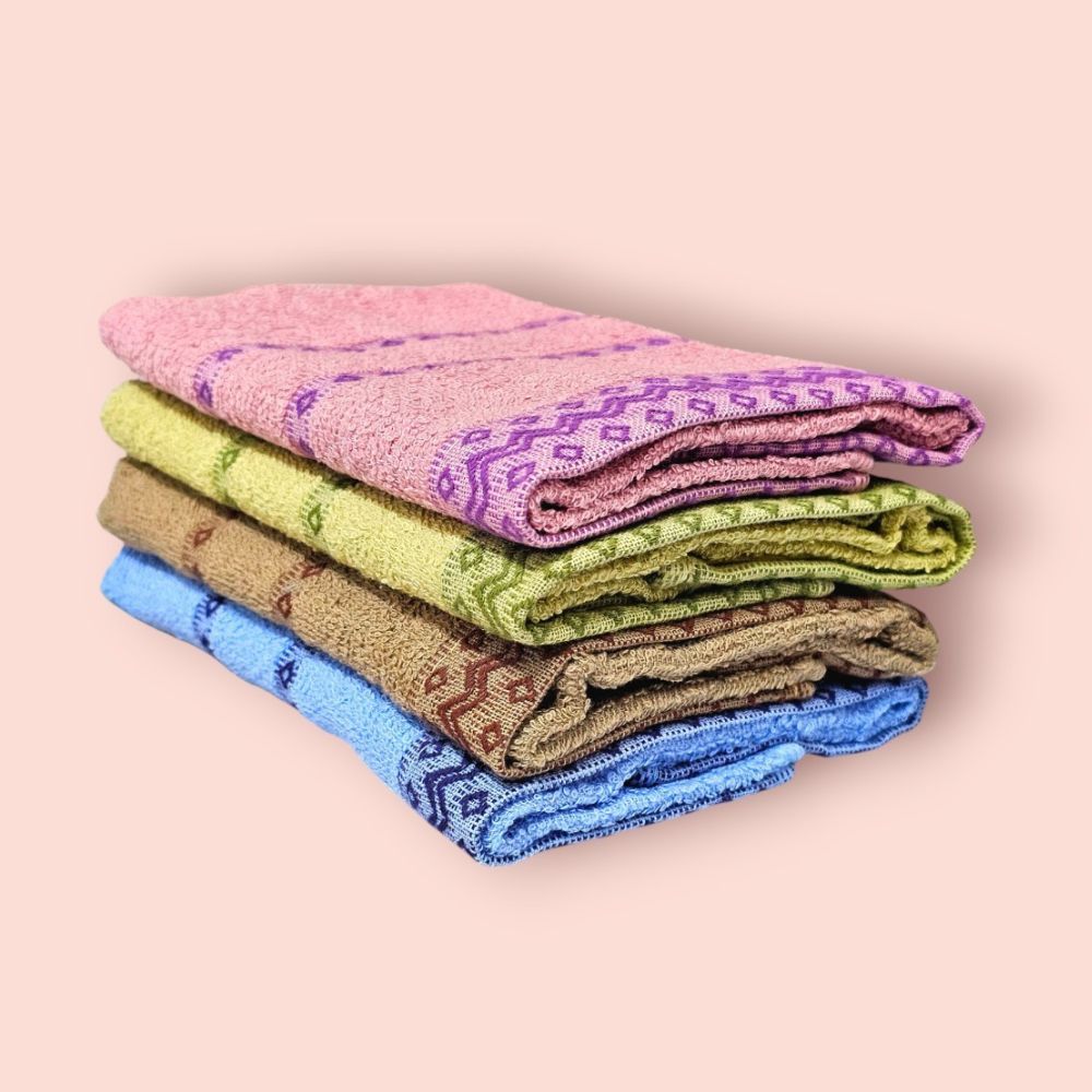 [Kaimei Cotton Industry] Great value for a dozen ❗MIT Made in Taiwan 18 taels of pure cotton adult towel/towel/bath towel-diamond style, random and excellent, , large