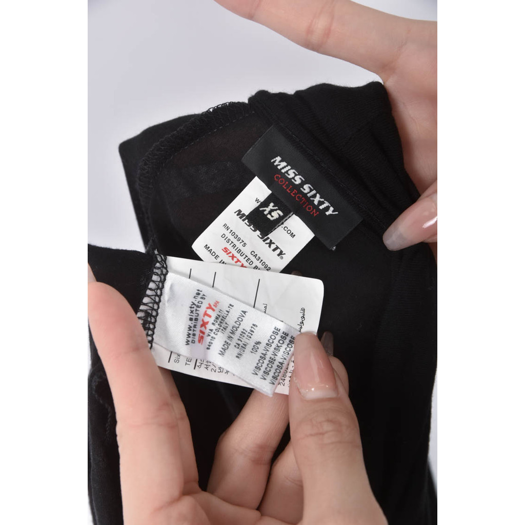 (XL) miss sixty亮片黑色長袖上衣二手衣, , large