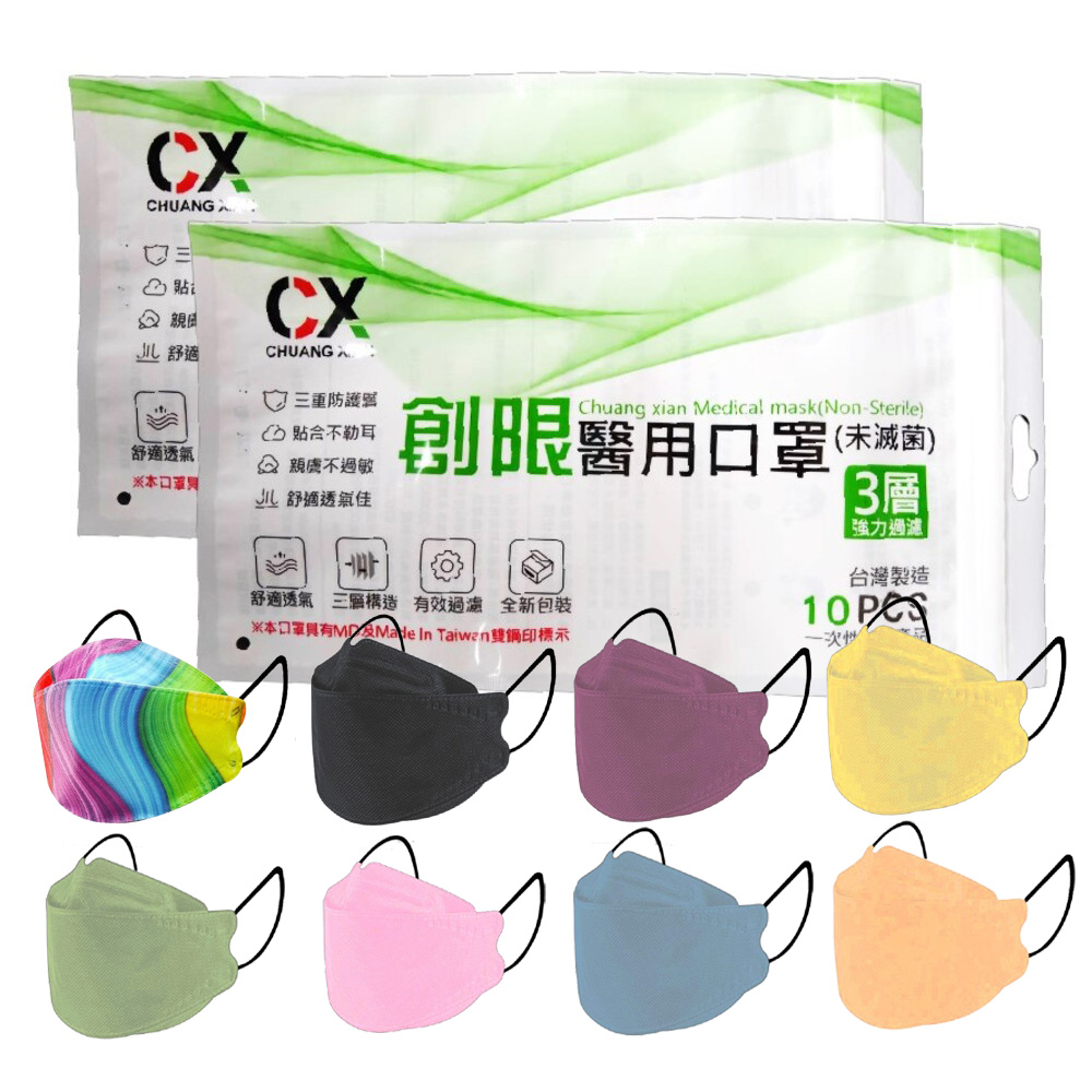 【Chuang Yi】Fish-shaped medical mask, , large