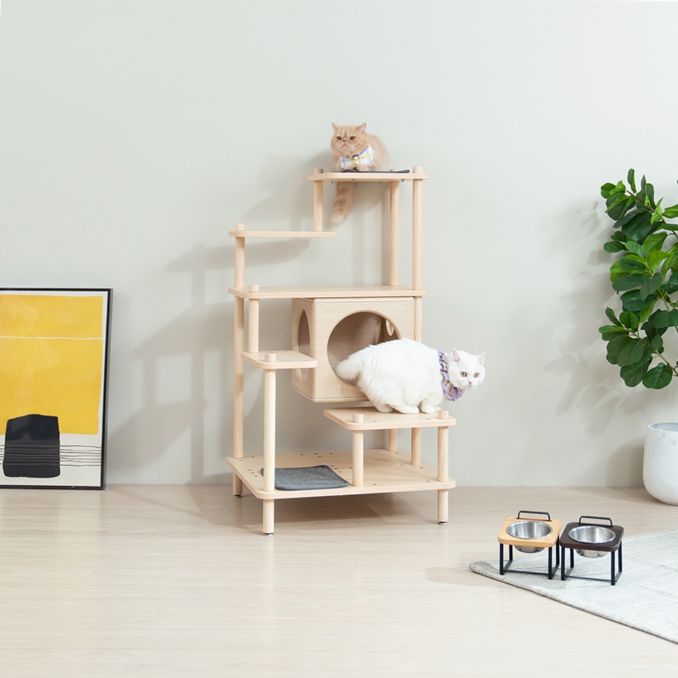 【paipaipets】Short-Legged Cat Jumping Staircase, , large