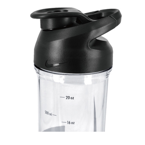 NIKE 雪克水壺 24OZ/709ml 健身 運動 水壺 水瓶 隨身杯 奶昔杯 搖搖杯 蛋白粉 可機洗 防漏 綠 黑, 亮綠, large