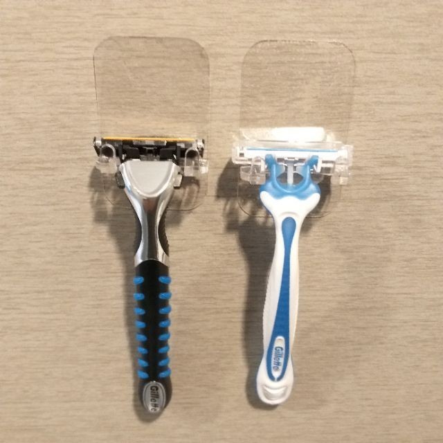 [熊好貼國際]刮鬍刀架 專利設計 隨手可掛 精巧不佔空間 凹凸紋路牆面皆可（超黏貼）無痕掛勾 掛鈎 不留痕 刮鬍刀, , large