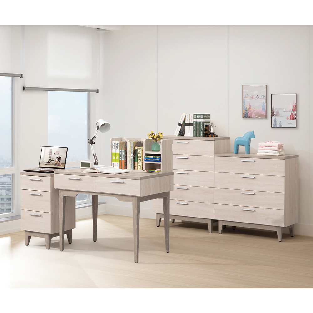 【唯熙傢俱】海瑟薇雙色四斗櫃 抽屜櫃, , large