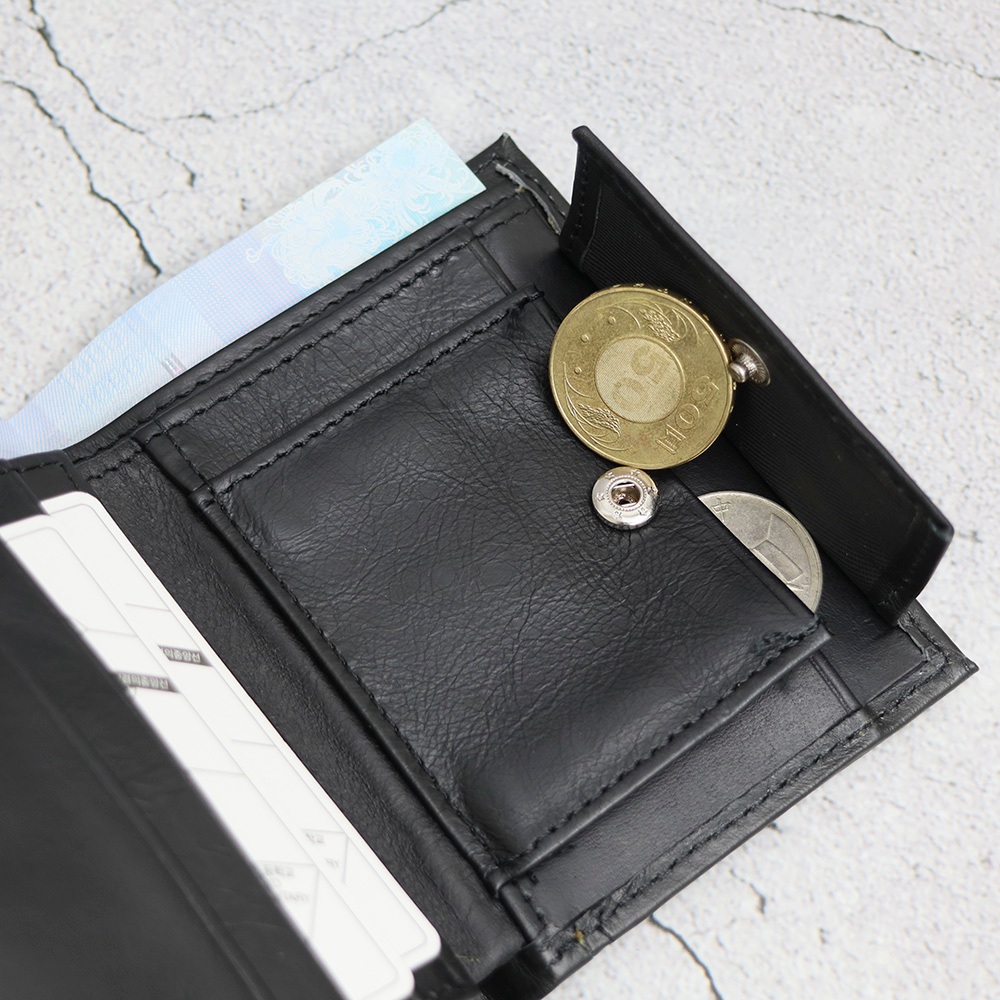 【YUNJOIN】Eterna 直立式真皮短夾-藍色  (男用/女用 多卡位收納皮夾), , large