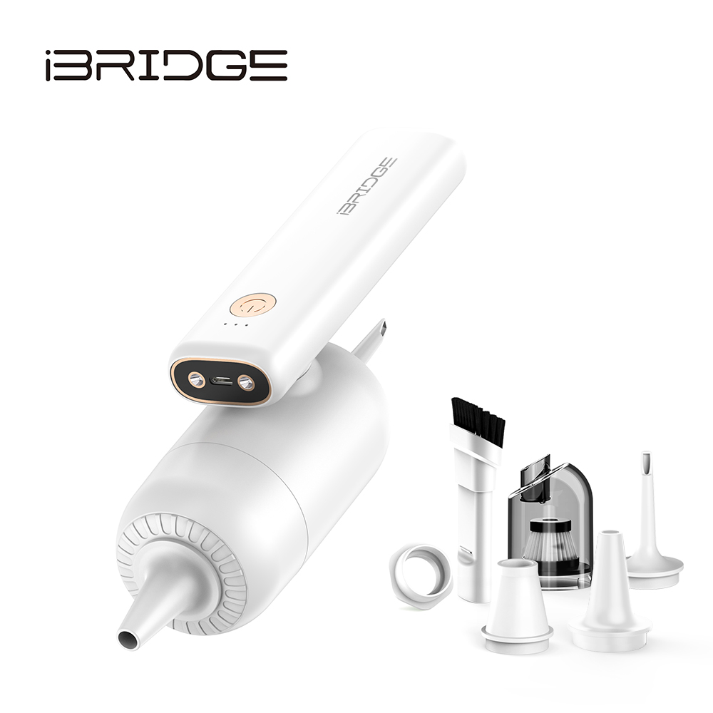 iBRIDGE Cordless Mini Multi-Function Lighting Vacuum Cleaner - White, , large