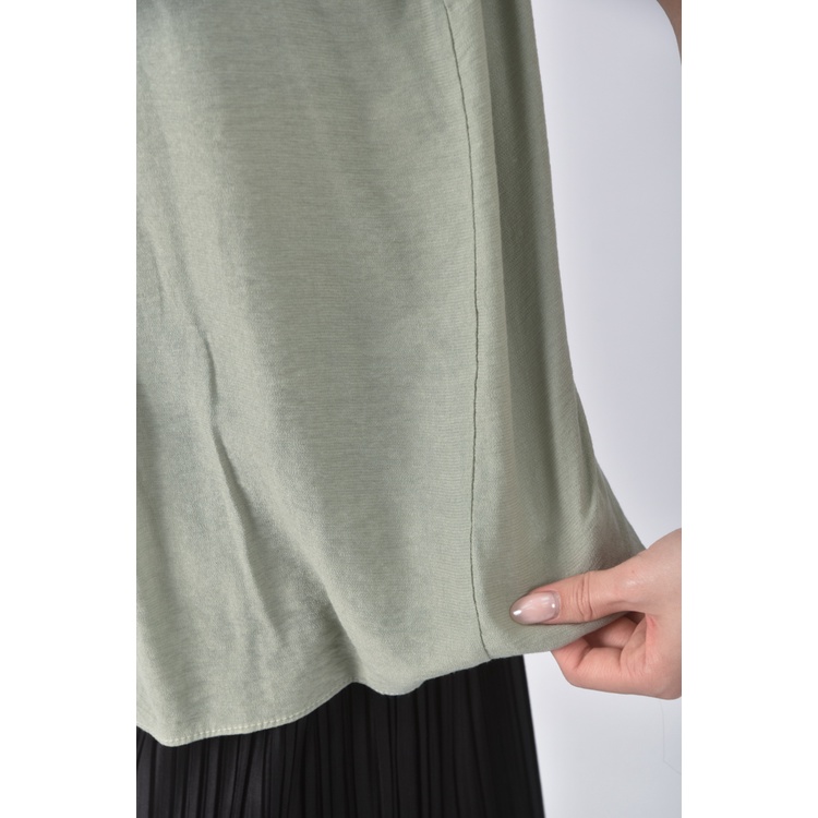 (M) 質感無袖綠色上衣二手衣, , large