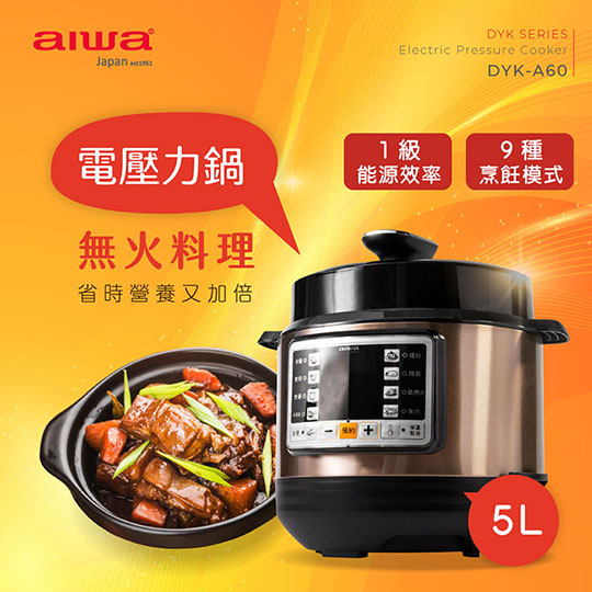 AIWA 愛華 5L 多功能電壓力鍋 DYK-A60