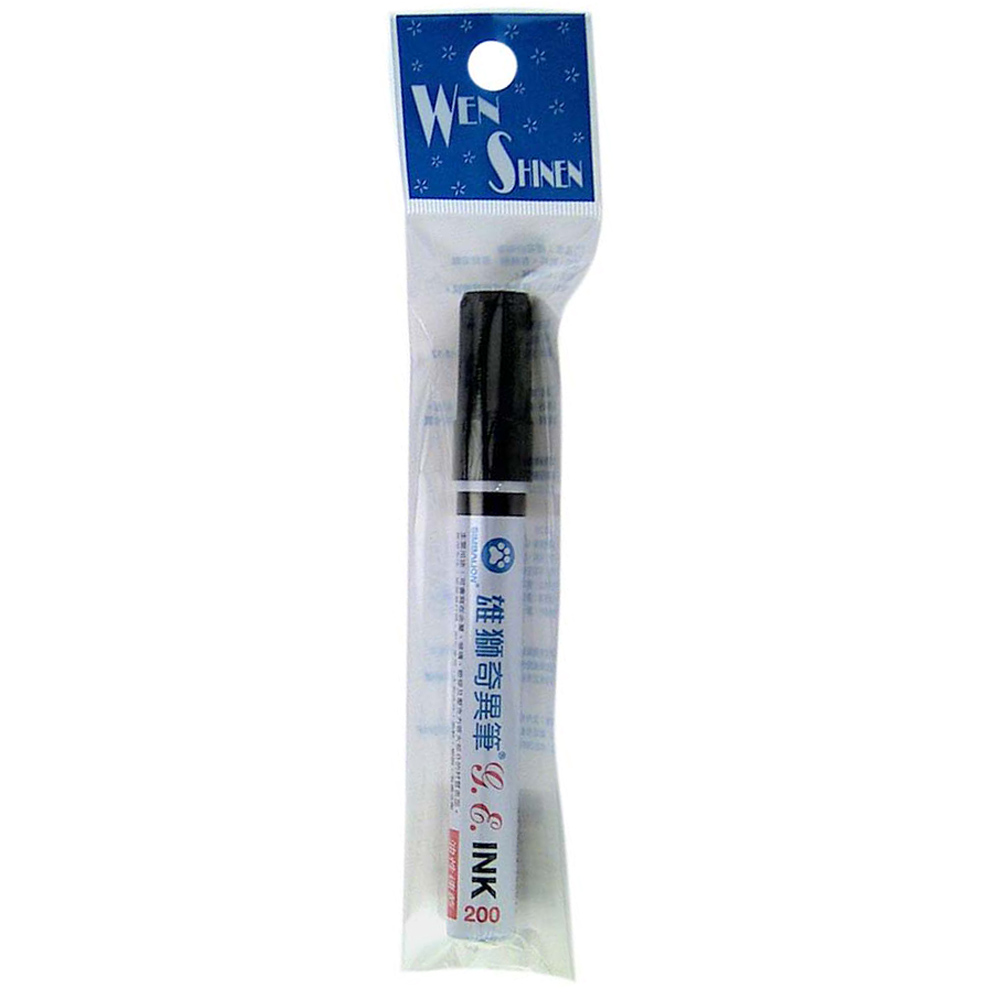 Lion GE200 Regular Marker Pen, 黑色, large