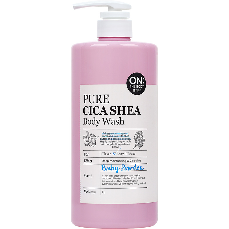 OTB Pure CICA Shea body wash-baby powder, , large