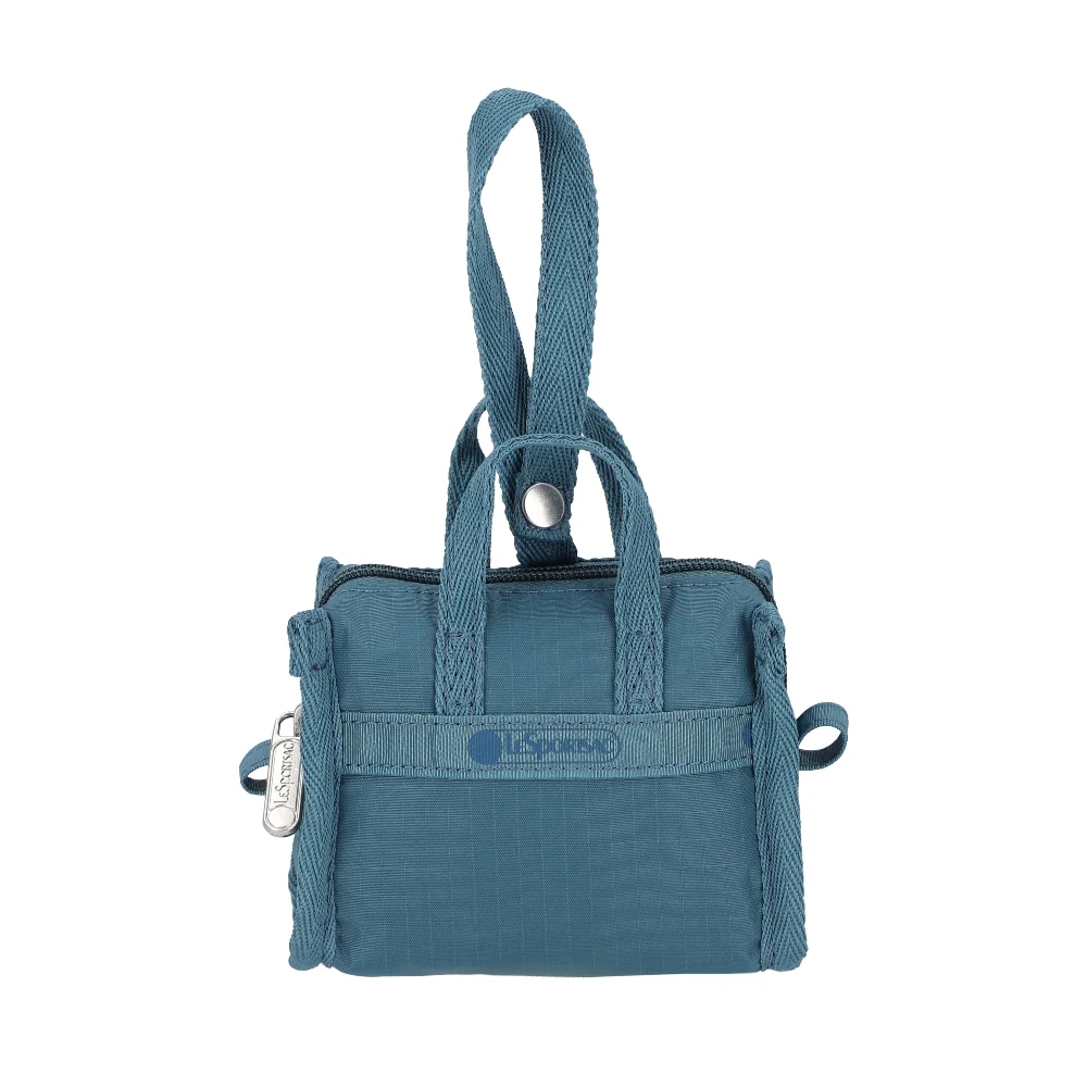 Lesportsac Micro Weekender Charm 小吊掛飾零錢包 收納袋(靛藍色), , large