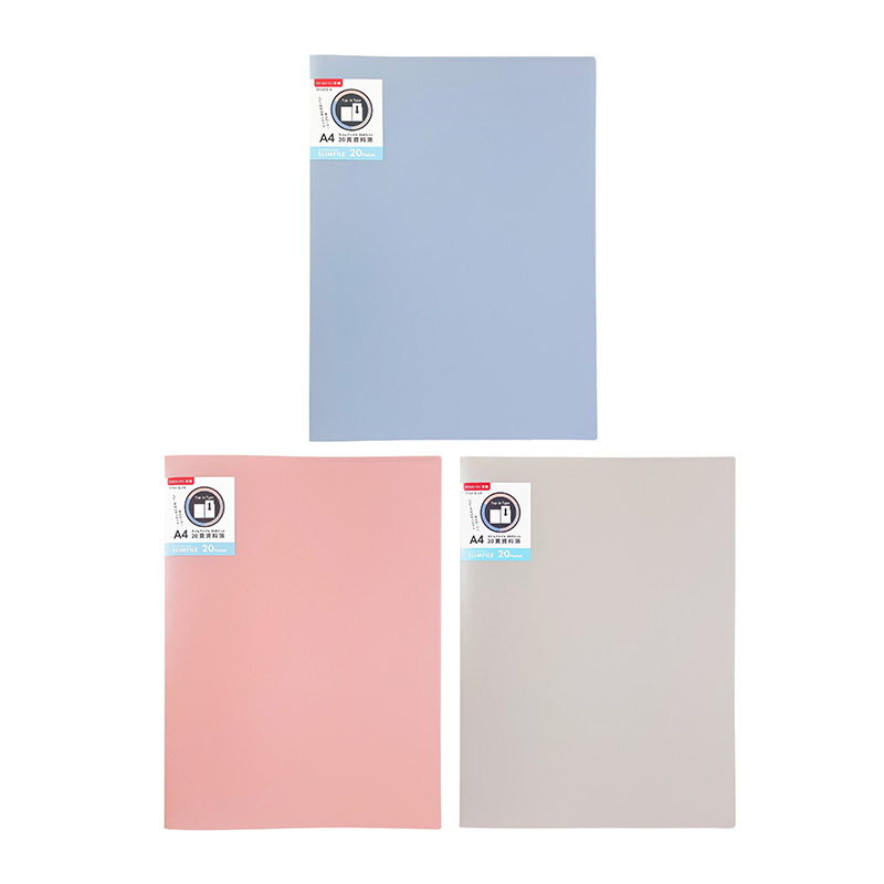 【PENROTE 筆樂】A4 20頁資料簿 3款, , large