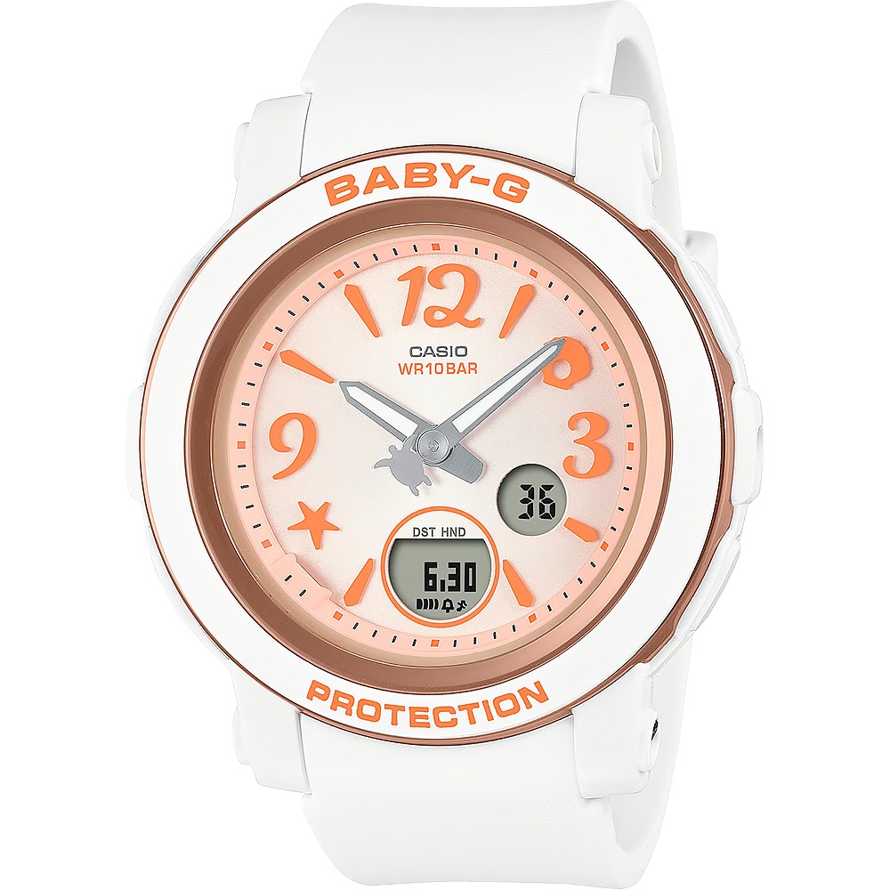 CASIO 卡西歐 BABY-G 愛海洋小海龜雙顯女錶 BGA-290US-4A, , large