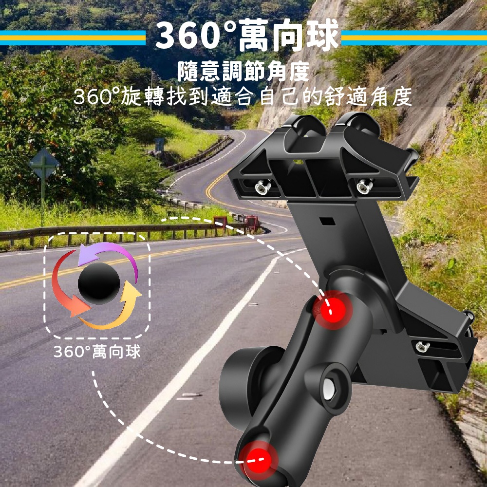 八爪升級款【要就用最穩固的】機車手機架 機車手機支架【Ho覓好物】機車手機架 導航支架 後照鏡 手機支架 機車手機架, , large