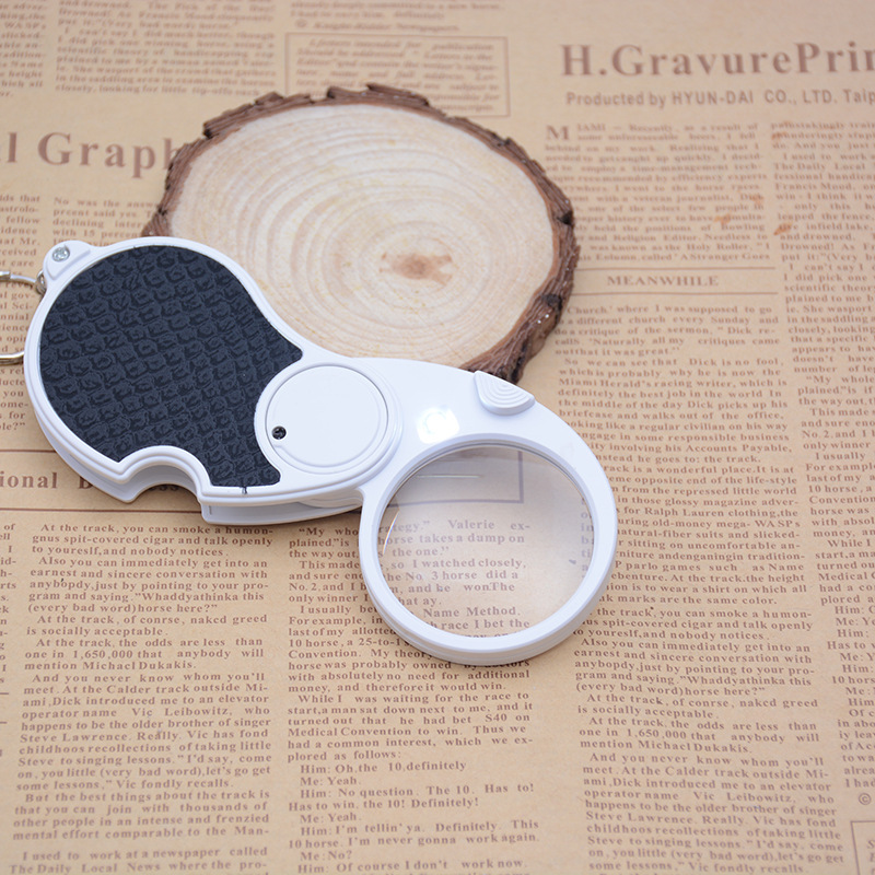 Portable Keychain LED Magnifier – Foldable, Compact, Travel-Friendly, , large