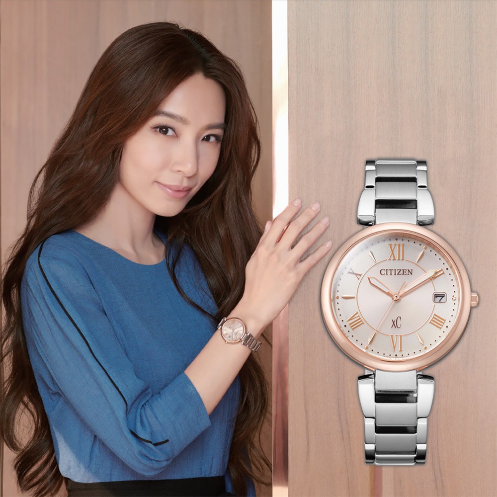 CITIZEN 星辰  XC 廣告款光動能亞洲限定女錶(EO1195-51W), , large