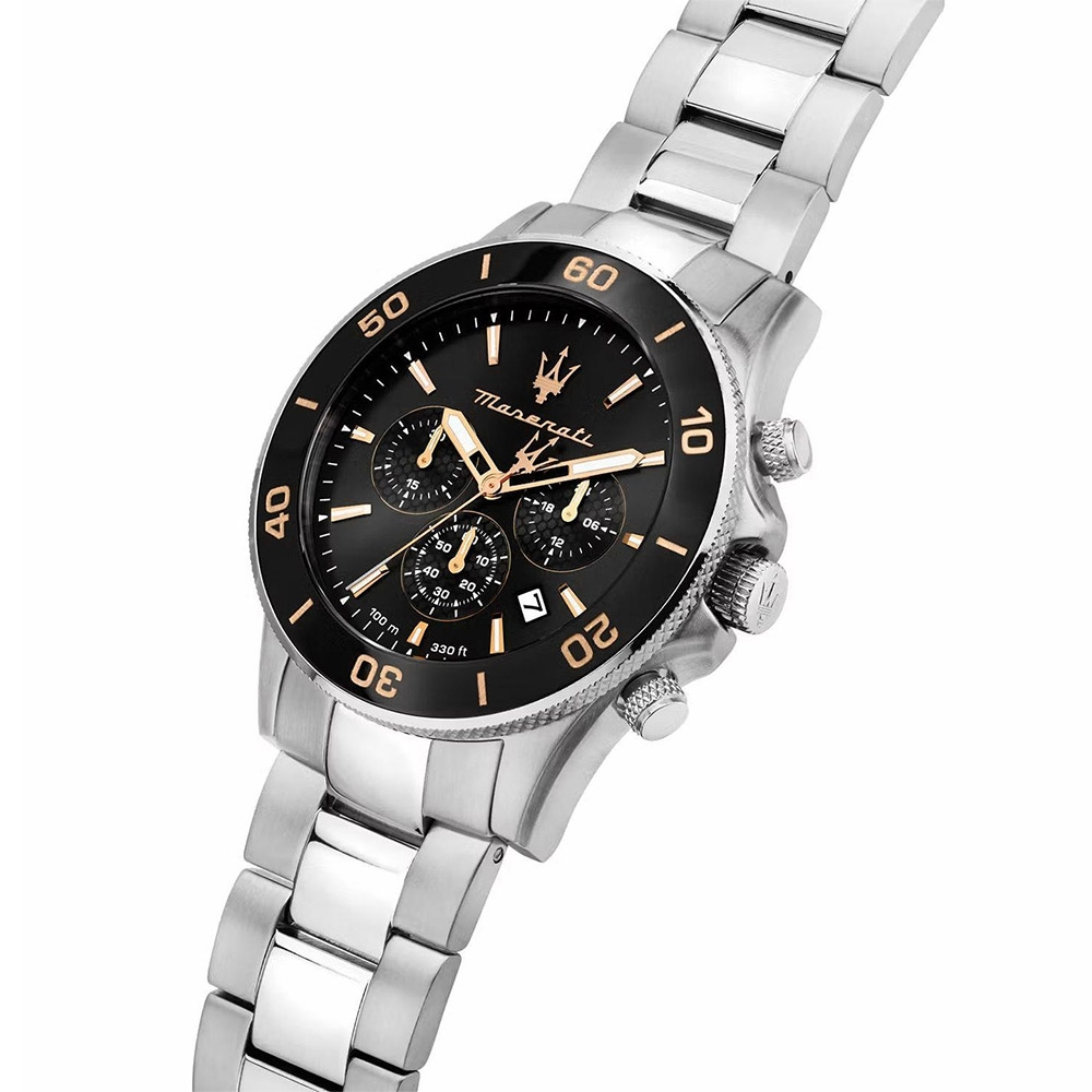 MASERATI 瑪莎拉蒂 Competizione時尚型男手錶手鍊套組-42mm R8873600001, , large
